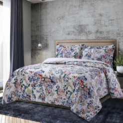 Floris Digital Printed Oversized Velvet Duvet Cover Set - Tribeca Living