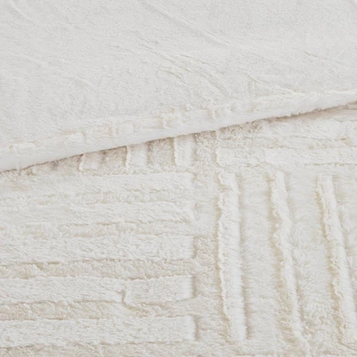 Polar Brushed Faux Fur Comforter Mini Set 3 Polar Brushed Faux Fur Comforter Mini Set - Image 3