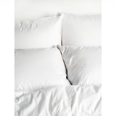 2 Pack Soft White Duck Feather & Down Bed Pillow | BOKSER HOME 3 2 Pack Soft White Duck Feather & Down Bed Pillow | BOKSER HOME - Image 3