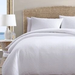 Basketweave 100% Cotton Comforter Set White - Tommy Bahama
