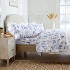 Market & Place Alpine Cotton Flannel Printed Sheet Set -Bedding Store GUEST a0885f27 b031 41d8 ba15 9d35f6ae9de9