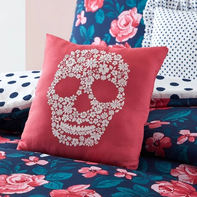 Sonya Comforter Set Dark Blue/Pink - Mudd 2 Sonya Comforter Set Dark Blue/Pink - Mudd - Image 2