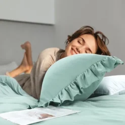 PiccoCasa 110GSM Brushed Microfiber Soft Duvet Cover Set With Corner Ties 3 Pcs 5 PiccoCasa 110GSM Brushed Microfiber Soft Duvet Cover Set With Corner Ties 3 Pcs -Bedding Store GUEST ae6cf4b1 b22e 47e9 917d 0a059d78631a