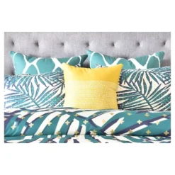 Zoe Wodarz The Palm Hotel Botanical Pillow Shams (Standard/Queen) Green 2 Pc - Deny Designs