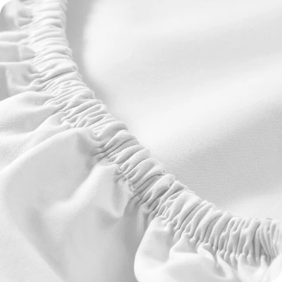 300 Thread Count Organic Cotton Percale Bed Sheet Set By Bare Home 5 300 Thread Count Organic Cotton Percale Bed Sheet Set By Bare Home - Image 5