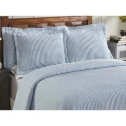 Jullian Collection 100% Cotton Tufted Unique Luxurious Bold Stripes Design Bedspread Set - Better Trends