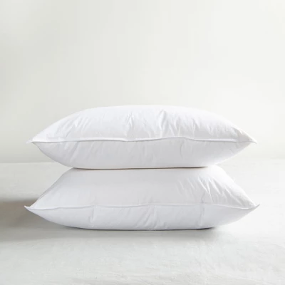 2 Pack Medium White Duck Feather & Down Bed Pillow | BOKSER HOME 10 2 Pack Medium White Duck Feather & Down Bed Pillow | BOKSER HOME - Image 10