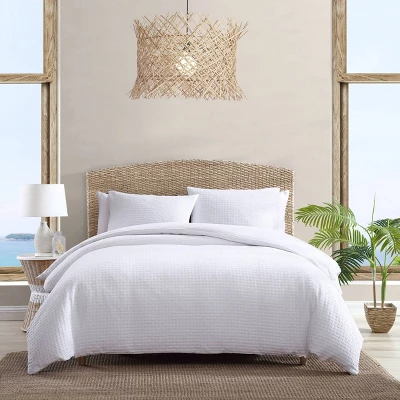 Basketweave 100% Cotton Comforter Set White - Tommy Bahama 10 Basketweave 100% Cotton Comforter Set White - Tommy Bahama - Image 10