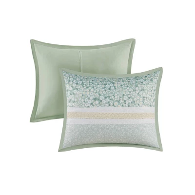 5pc Tulia Seersucker Comforter Bedding Set With Throw Pillows Green - Madison Park 10 5pc Tulia Seersucker Comforter Bedding Set With Throw Pillows Green - Madison Park - Image 10