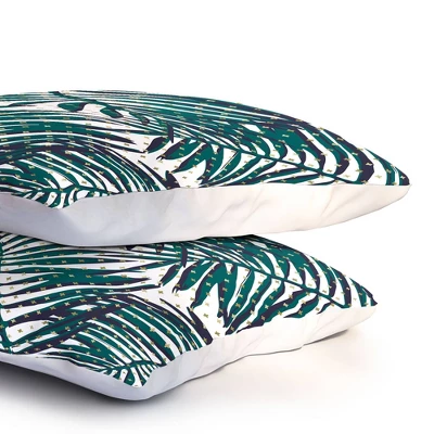 Zoe Wodarz The Palm Hotel Botanical Pillow Shams (Standard/Queen) Green 2 Pc - Deny Designs 3 Zoe Wodarz The Palm Hotel Botanical Pillow Shams (Standard/Queen) Green 2 Pc - Deny Designs - Image 3