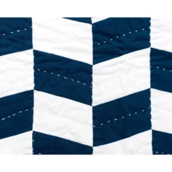 Carol & Frank 26" X 26" Herringbone Patch Indigo Euro Sham -Bedding Store GUEST cf8a3881 ca2d 4d23 b6ad 46e625dfa194