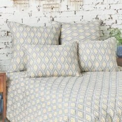 Carol & Frank 26" X 26" Liam Ochre Euro Sham