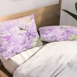 Lisa Argyropoulos Lavender Peonies Lightweight Pillowcase Standard Purple - Deny Designs