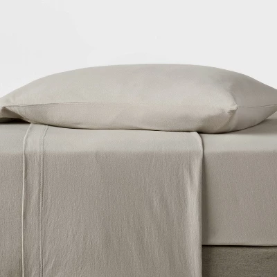 Twin XL Jersey Sheet Set - Room Essentials™ 1 Twin XL Jersey Sheet Set - Room Essentials™