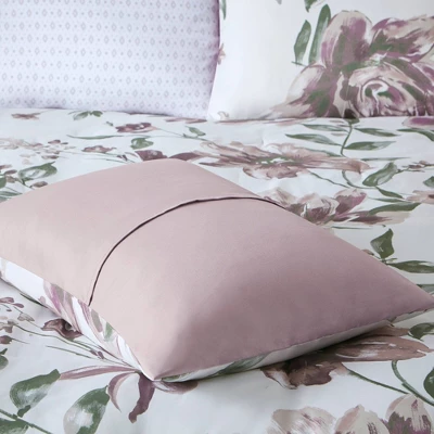 Madison Park Robin Floral Comforter Bedding Set With Bed Sheets Mauve 4 Madison Park Robin Floral Comforter Bedding Set With Bed Sheets Mauve - Image 4