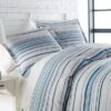 Southshore Fine Living Coastal Stripes Oversized Down Alternative Comforter Set