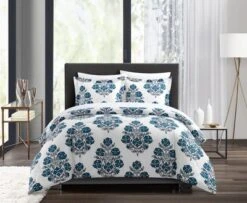Chic Home Yazmin Duvet Cover Set Large Scale Floral Medallion Print Design Bedding Blue 7 Chic Home Yazmin Duvet Cover Set Large Scale Floral Medallion Print Design Bedding Blue -Bedding Store GUEST ea5b67b9 3b78 4670 be95 4230738ea0b1