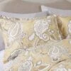 Madison Park Sandra Paisley Print With Sheets Comforter Bedding Set Wheat