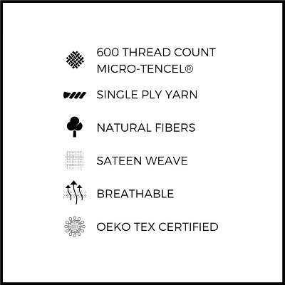 Luxe Soft & Smooth 100% Tencel Pillow Case Set 7 Luxe Soft & Smooth 100% Tencel Pillow Case Set - Image 7