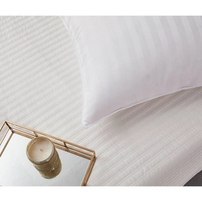 Supreme Cotton Damask Down Pillow White - Blue Ridge Home Fashions 2 Supreme Cotton Damask Down Pillow White - Blue Ridge Home Fashions - Image 2