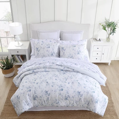 Laura Ashley Belinda Comforter Bedding Set Blue 6 Laura Ashley Belinda Comforter Bedding Set Blue - Image 6