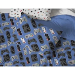 Saturday Park Gamer 100% Organic Cotton Duvet Cover & Sham Set -Bedding Store GUEST eefae78b dc3c 481f add8 eefe9a25088a