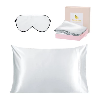 1 Pc King Silk Envelope Closure Pillowcase Silver Grey - PiccoCasa 5 1 Pc King Silk Envelope Closure Pillowcase Silver Grey - PiccoCasa - Image 5