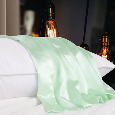 1 Pc 100% Mulberry Silk Fabric Pillow Case - PiccoCasa 2 1 Pc 100% Mulberry Silk Fabric Pillow Case - PiccoCasa - Image 2