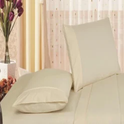 Emboss Vine All Season Super Soft Microfiber Sheet Set Ivory By Plazatex