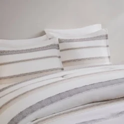 Madison Park 5pc Cove Clipped Jacquard Comforter Set White/Assorted Beiges 11 Madison Park 5pc Cove Clipped Jacquard Comforter Set White/Assorted Beiges -Bedding Store GUEST fd05b8f6 89ca 411c b783 644df258ccaa