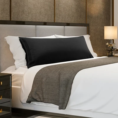 PiccoCasa Microfiber Embroidery Zipper Closure Body Pillowcases 1Pc 2 PiccoCasa Microfiber Embroidery Zipper Closure Body Pillowcases 1Pc - Image 2