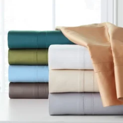 Pointehaven 620 Thread Count Long Staple Cotton Deep Pocket Oversized 4 Pc Sheet Set
