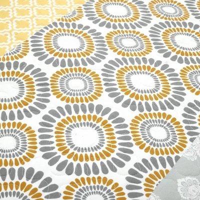 Lush Décor 3pc Bohemian Stripe Reversible Quilt & Sham Set 1 Lush Décor 3pc Bohemian Stripe Reversible Quilt & Sham Set