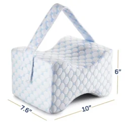 Nestl Memory Foam Knee Pillow With Cooling Cover For Leg Support