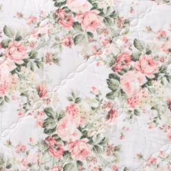 Joyce Cotton Quilt & Sham Set Pink - Laura Ashley -Bedding Store GUEST 16254348 158e 4c7e 8aed 628b0a2a6a97