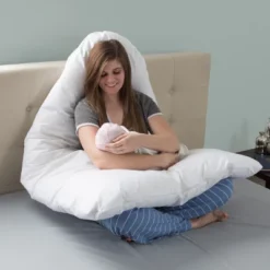 Hastings Home U-Shaped Full-Body Support Pregnancy Pillow With Zippered Cover - White, 60" X 38" 12 Hastings Home U-Shaped Full-Body Support Pregnancy Pillow With Zippered Cover - White, 60" X 38" -Bedding Store GUEST 195448e3 e8ae 4e68 baad 1a56d5332e79