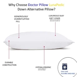 Dr Pillow Luna Pedic Luxe Cloud 2 PACK Pillow 8 Dr Pillow Luna Pedic Luxe Cloud 2 PACK Pillow -Bedding Store GUEST 22ab687c bf72 4680 be8c d3233be0a187