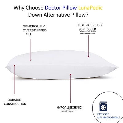 Dr Pillow Luna Pedic Luxe Cloud 2 PACK Pillow 4 Dr Pillow Luna Pedic Luxe Cloud 2 PACK Pillow - Image 4