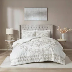 3pc Valeria Tufted Cotton Chenille Duvet Cover Set 13 3pc Valeria Tufted Cotton Chenille Duvet Cover Set -Bedding Store GUEST 261f598c 81a6 4914 a318 0dd7b09be667