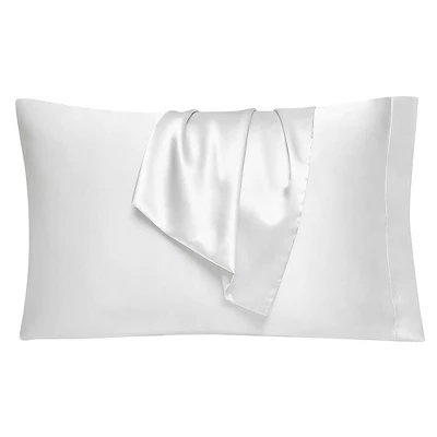 Dr. Pillow White Silk Pillow Case 2 Pack, White 5 Dr. Pillow White Silk Pillow Case 2 Pack, White - Image 5
