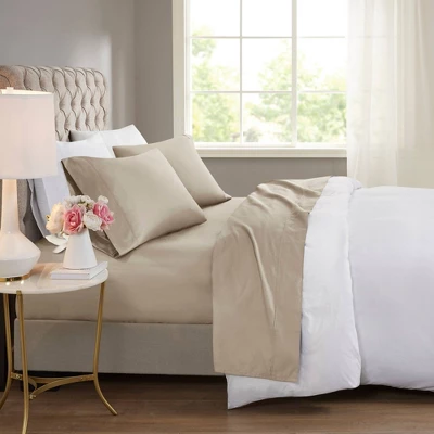 600 Thread Count Cooling Cotton Blend 4pc Sheet Set 1 600 Thread Count Cooling Cotton Blend 4pc Sheet Set