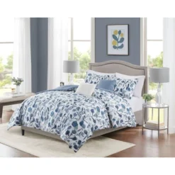 Ramona Seersucker Tulip Print Comforter Bedding Set White 7 Ramona Seersucker Tulip Print Comforter Bedding Set White -Bedding Store GUEST 3216c088 b8f9 4eb7 9dc7 f9171f9f1e5c