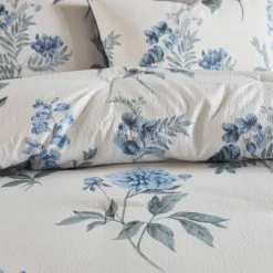 Benita 7pc Printed Seersucker Comforter Set Blue -Bedding Store GUEST 34425cae 546f 44bb b1fb 4db9572c4823