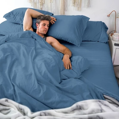 Classic Cool & Crisp 100% Cotton Percale Duvet Cover Set 1 Classic Cool & Crisp 100% Cotton Percale Duvet Cover Set