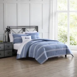 Werner Stripe Comforter & Sham Set - Stone Cottage