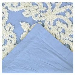 Set Of 3 Queen Florence Collection 100% Cotton Tufted Unique Luxurious Medallion Design Bedspread Blue - Better Trends -Bedding Store GUEST 52a88a11 629b 45a5 8096 e5cb7eb71627