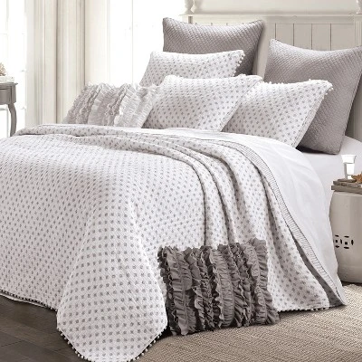 Risa Quilt Set Gray - The Industrial Shop 4 Risa Quilt Set Gray - The Industrial Shop - Image 4