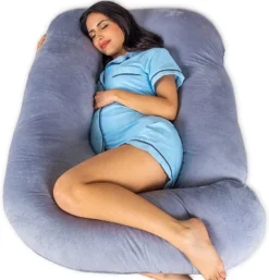 PharMeDoc Pregnancy Pillow, U-Shape Full Body Maternity Pillow, Jersey Cotton Cover -Bedding Store GUEST 784cddb9 00b7 413c 8840 bebefc1d4b9a