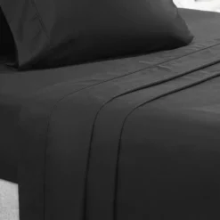 Flat Sheet Only, 400 Thread Count 100% Cotton Sateen, Soft & Durable By California Design Den