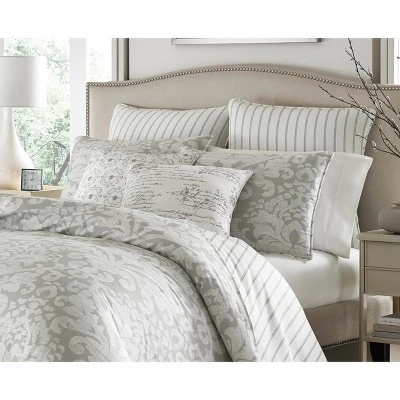 Camden Duvet Cover Set Gray - Stone Cottage 2 Camden Duvet Cover Set Gray - Stone Cottage - Image 2